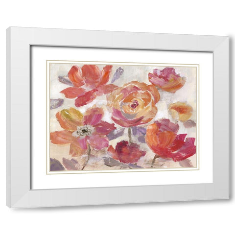 Fancy Free White Modern Wood Framed Art Print with Double Matting by Nan