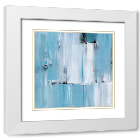 Waterfall White Modern Wood Framed Art Print with Double Matting by Shapiro, Judith