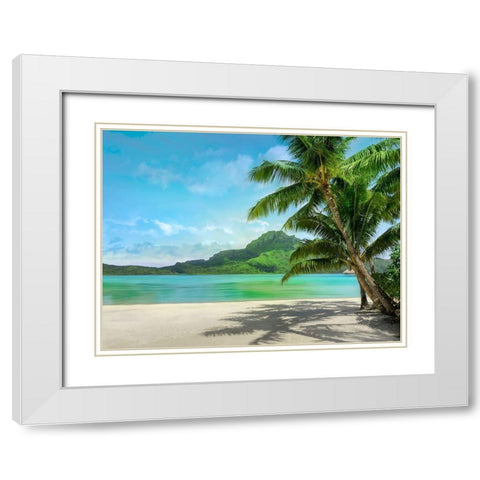 Getting There White Modern Wood Framed Art Print with Double Matting by Calascibetta, Mike