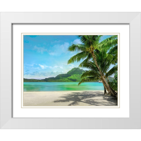 Getting There White Modern Wood Framed Art Print with Double Matting by Calascibetta, Mike