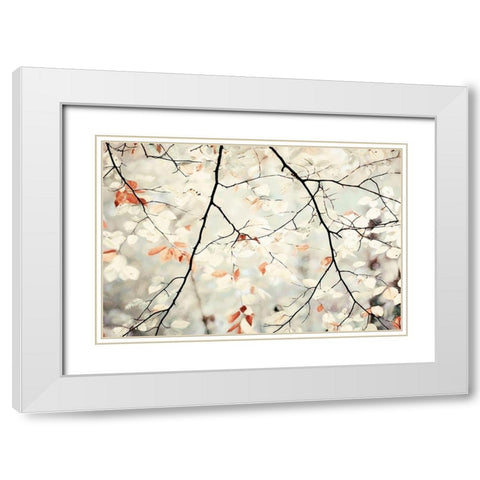 Simplicity White Modern Wood Framed Art Print with Double Matting by Van de Goor, Lars