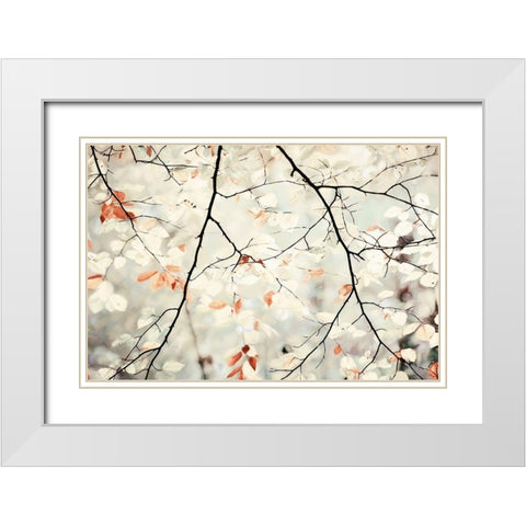 Simplicity White Modern Wood Framed Art Print with Double Matting by Van de Goor, Lars