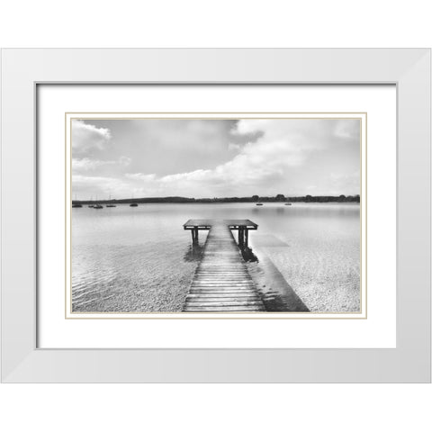Look Inside White Modern Wood Framed Art Print with Double Matting by Weisz, Irene