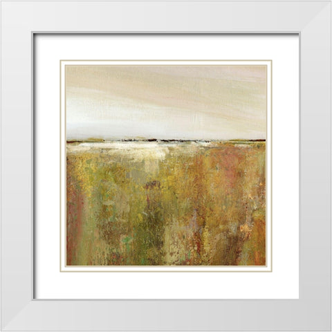 Dream Fields White Modern Wood Framed Art Print with Double Matting by Robinson, Carol