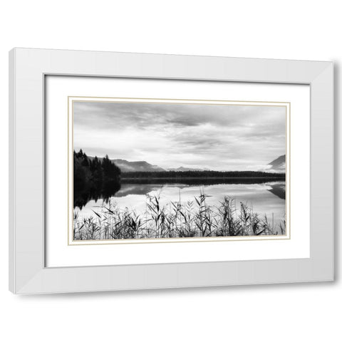 Another Place White Modern Wood Framed Art Print with Double Matting by Weisz, Irene