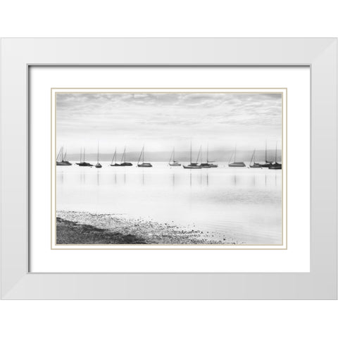 Ammerlake Morning White Modern Wood Framed Art Print with Double Matting by Weisz, Irene