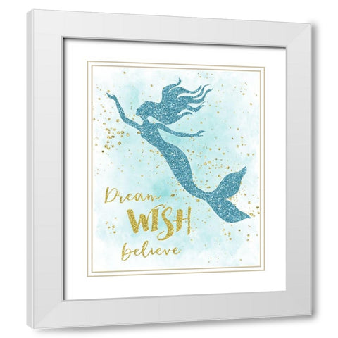 Dream Wish White Modern Wood Framed Art Print with Double Matting by Carpentieri, Natalie