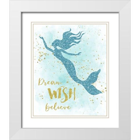 Dream Wish White Modern Wood Framed Art Print with Double Matting by Carpentieri, Natalie