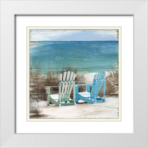 Favorite Spot White Modern Wood Framed Art Print with Double Matting by Robinson, Carol