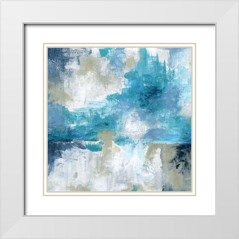 By the Sea White Modern Wood Framed Art Print with Double Matting by Craven, Katrina