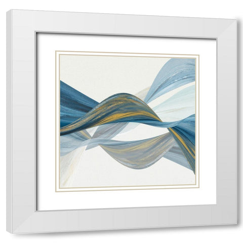 Changing Currents I White Modern Wood Framed Art Print with Double Matting by Jill, Susan