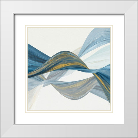Changing Currents I White Modern Wood Framed Art Print with Double Matting by Jill, Susan
