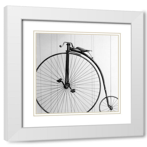 Vintage Ride White Modern Wood Framed Art Print with Double Matting by Bibikow, Walter