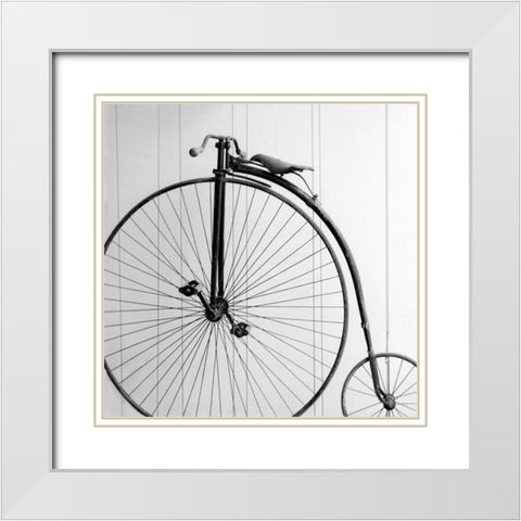 Vintage Ride White Modern Wood Framed Art Print with Double Matting by Bibikow, Walter