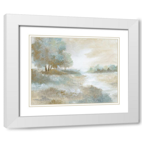 Ethereal Magic White Modern Wood Framed Art Print with Double Matting by Nan