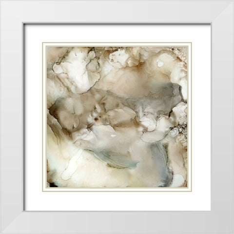 Stonewashed III White Modern Wood Framed Art Print with Double Matting by Robinson, Carol
