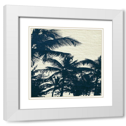 Caicos II White Modern Wood Framed Art Print with Double Matting by Jill, Susan