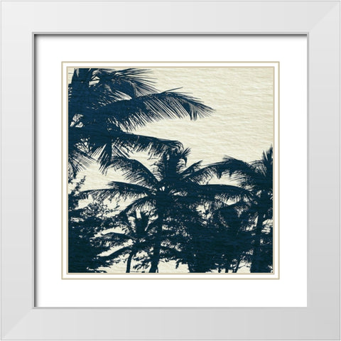 Caicos II White Modern Wood Framed Art Print with Double Matting by Jill, Susan