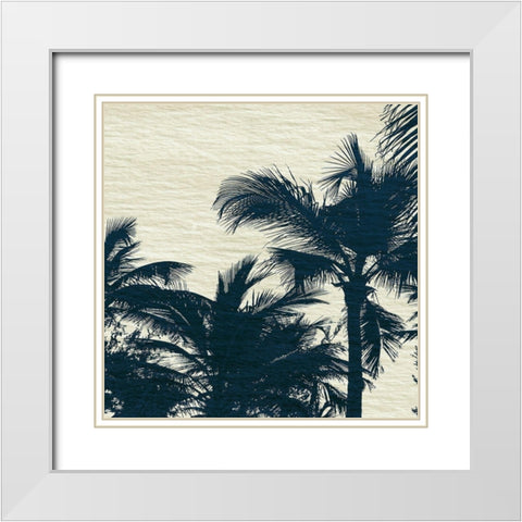 Caicos III White Modern Wood Framed Art Print with Double Matting by Jill, Susan