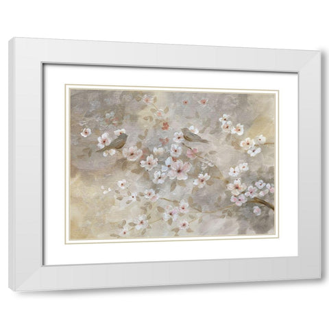 Early Spring White Modern Wood Framed Art Print with Double Matting by Nan