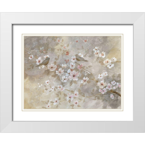 Early Spring White Modern Wood Framed Art Print with Double Matting by Nan