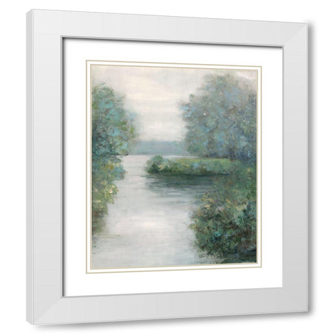 Secret Cove White Modern Wood Framed Art Print with Double Matting by Swatland, Sally