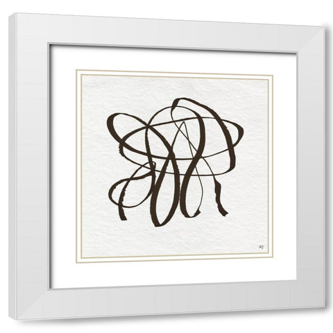 Winding Road I White Modern Wood Framed Art Print with Double Matting by Jill, Susan