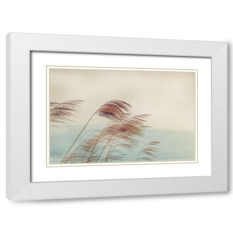 Windy I White Modern Wood Framed Art Print with Double Matting by Weisz, Irene