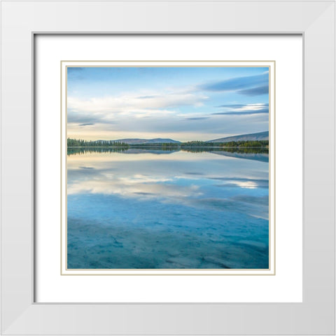 The Magic Hour White Modern Wood Framed Art Print with Double Matting by Qualls, Michael