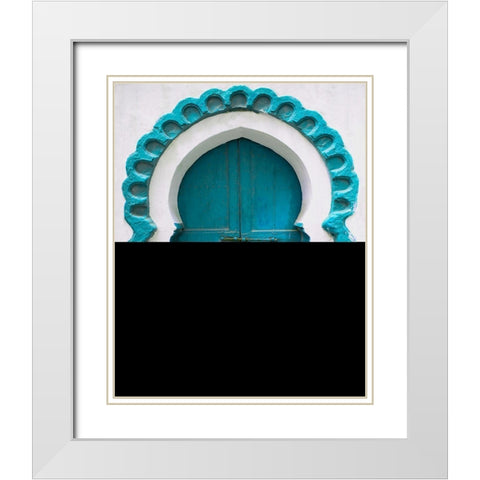Door in the Kasbah White Modern Wood Framed Art Print with Double Matting by Delimont, Danita