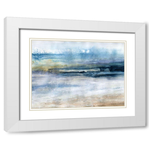 Wind and Water White Modern Wood Framed Art Print with Double Matting by Robinson, Carol