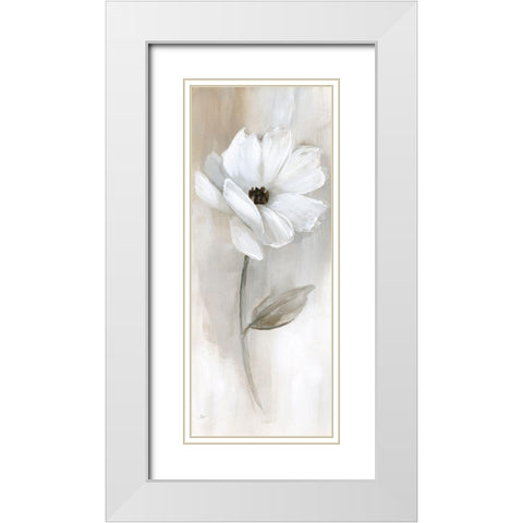 Sheer Elegance I White Modern Wood Framed Art Print with Double Matting by Nan