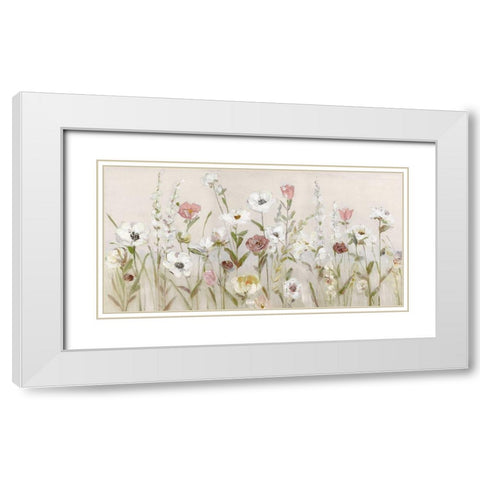 Bloomin Around White Modern Wood Framed Art Print with Double Matting by Swatland, Sally