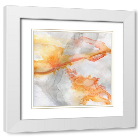 Transparent Opposites II White Modern Wood Framed Art Print with Double Matting by Robinson, Carol