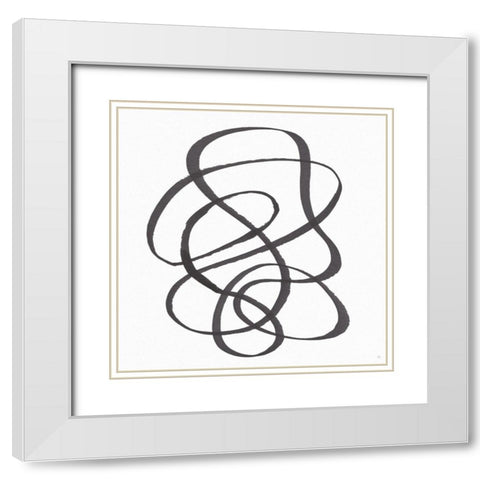 Around The Mountain I White Modern Wood Framed Art Print with Double Matting by Jill, Susan