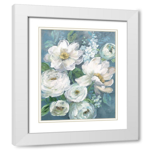 Cottage Radiance II White Modern Wood Framed Art Print with Double Matting by Nan