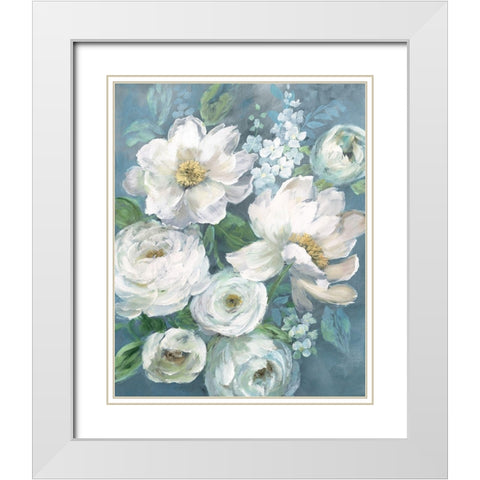 Cottage Radiance II White Modern Wood Framed Art Print with Double Matting by Nan
