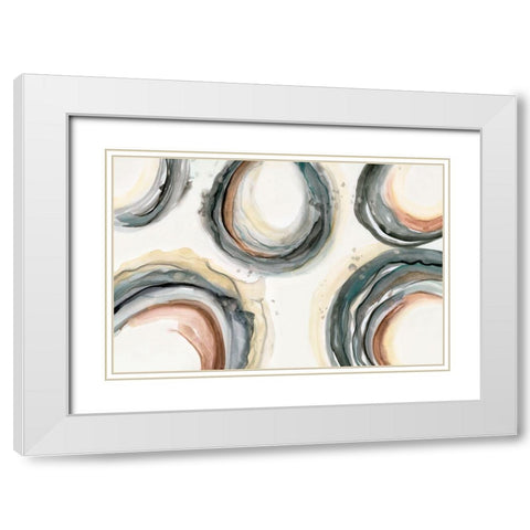 Elasticity White Modern Wood Framed Art Print with Double Matting by Nan