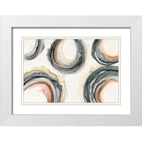 Elasticity White Modern Wood Framed Art Print with Double Matting by Nan