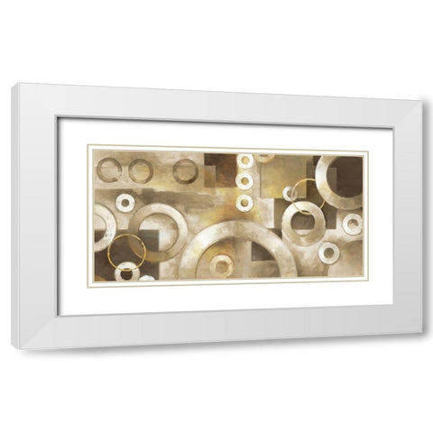 Neutral Motion White Modern Wood Framed Art Print with Double Matting by Vollherbst-Lane, Elaine