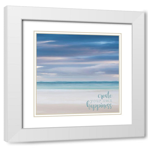 Bavaro Beach III White Modern Wood Framed Art Print with Double Matting by Bibikow, Walter