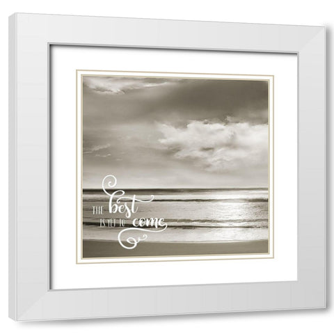 Shimmering Day I White Modern Wood Framed Art Print with Double Matting by Calascibetta, Mike