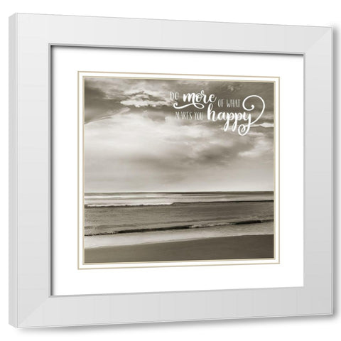 Shimmering Day II White Modern Wood Framed Art Print with Double Matting by Calascibetta, Mike