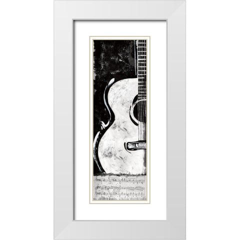 Acoustical Jam White Modern Wood Framed Art Print with Double Matting by Knutsen, Conrad