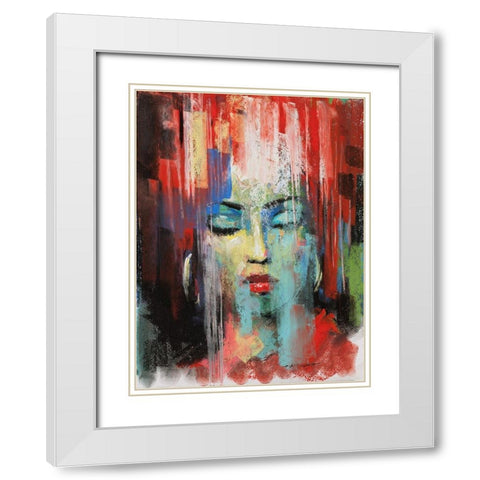 Pop Pastel III White Modern Wood Framed Art Print with Double Matting by Orme, E. Anthony