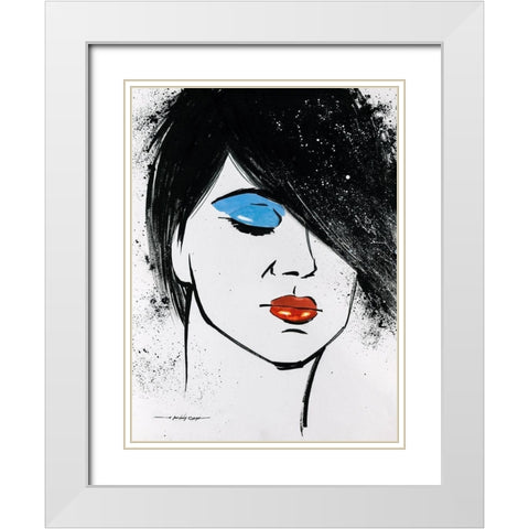 Sketch Pop I White Modern Wood Framed Art Print with Double Matting by Orme, E. Anthony