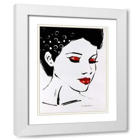 Sketchy Pop II White Modern Wood Framed Art Print with Double Matting by Orme, E. Anthony