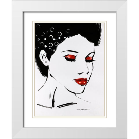 Sketchy Pop II White Modern Wood Framed Art Print with Double Matting by Orme, E. Anthony
