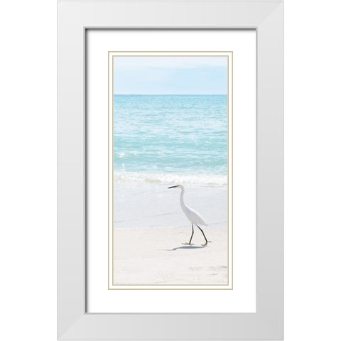 Summer Egret II White Modern Wood Framed Art Print with Double Matting by Carpentieri, Natalie
