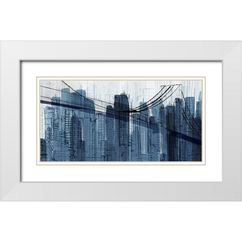 The Other Side White Modern Wood Framed Art Print with Double Matting by Jill, Susan